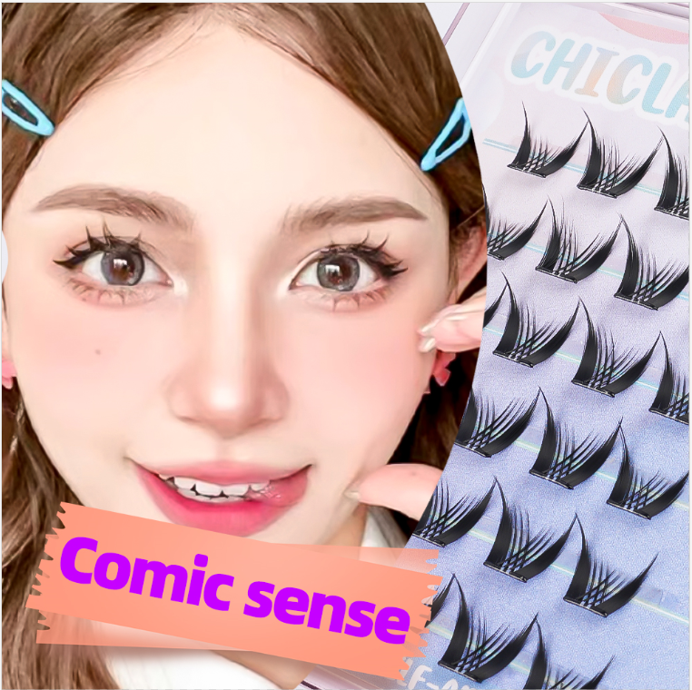 【ขนตามีกาวในตัว】ChicLashes ขนตาปลอมแบบช่อพร้อมกาวในตัวรวมรุ่นฮิตสวยเบาเป็นธรรมชาติ  ส่งจากไทย