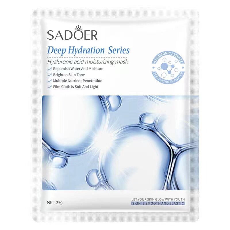 SADOER Moisturizing Mask, Plump Skin, Full of Water, Smooth and Clear Face, Cool and Refreshing, Repairing Moisturizing Mask, Sleeping Mask, Firming Skin, face mask