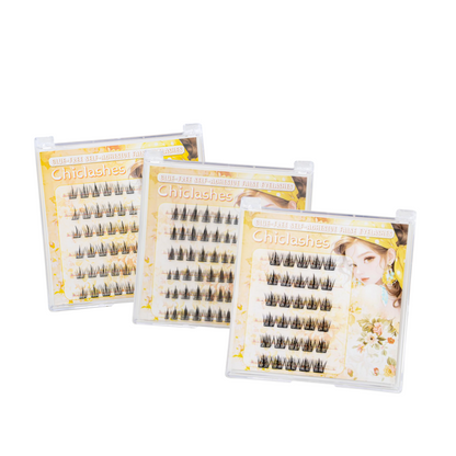 【ขนตามีกาวในตัว】ChicLashes ขนตาปลอมมีกาวในตัว  ไม่ต้องใส่กาวเพิ่ม ขนตาปลอม EYELASHES ขนตาปลอมแบบช่อพร้อมกาวในตัว  เสกตาหวานอย่างเป็นธรรมชาติ DIY ได้ตามใจชอบ  ขนตาบาร์บี้  จัดส่งจากประเทศไทย