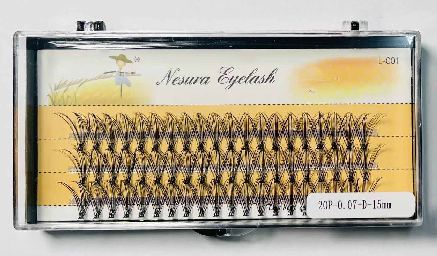 False eyelashes, false eyelashes, D curl, natural false eyelashes, mink lashes, 10D 20D eyelas DIY, size 6-15 mm, thick eyelashes, natural false eyelashes, Thai sellers, ready stock