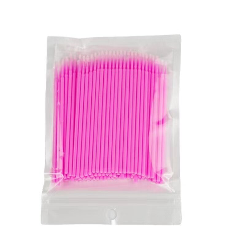 100pcs/pack Eyelash Cleaning Brushes Disposable Multi-purpose Eyelash Brushes For Cleaning Micro Bud Eyelash Brush For Eyelash Extensions