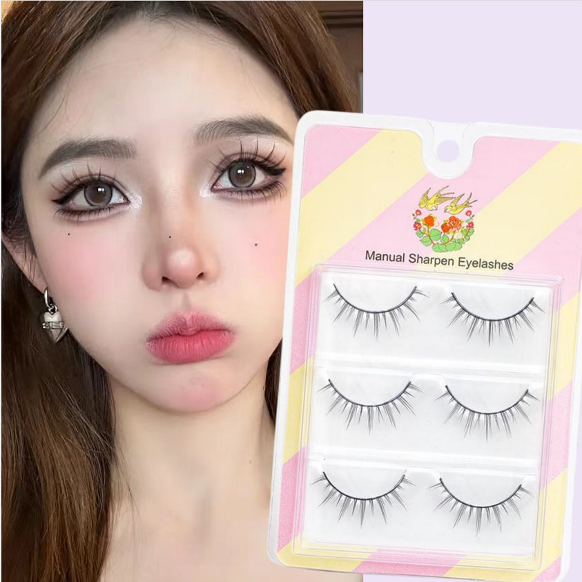 Mink eyelashes, false eyelashes, clear core false eyelashes, self-adhesive false eyelashes, Korean false eyelashes, natural false eyelashes, eyelash DIY, natural false eyelashes