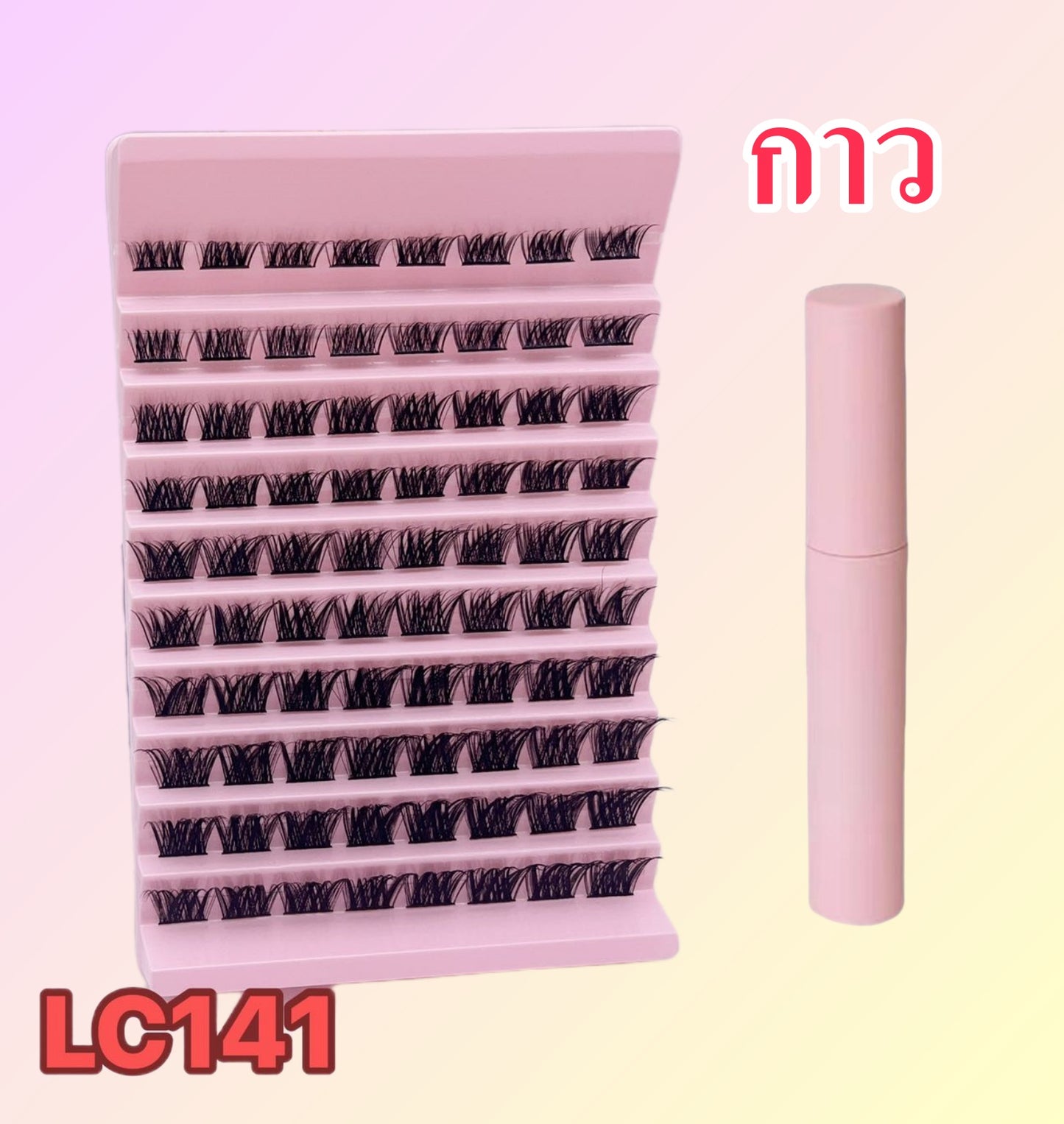 False eyelashes, single cluster fishtail, joint style, self-grown eyelashes, soft and flexible, natural-looking, internet celebrity, 10 rows, 100 groups