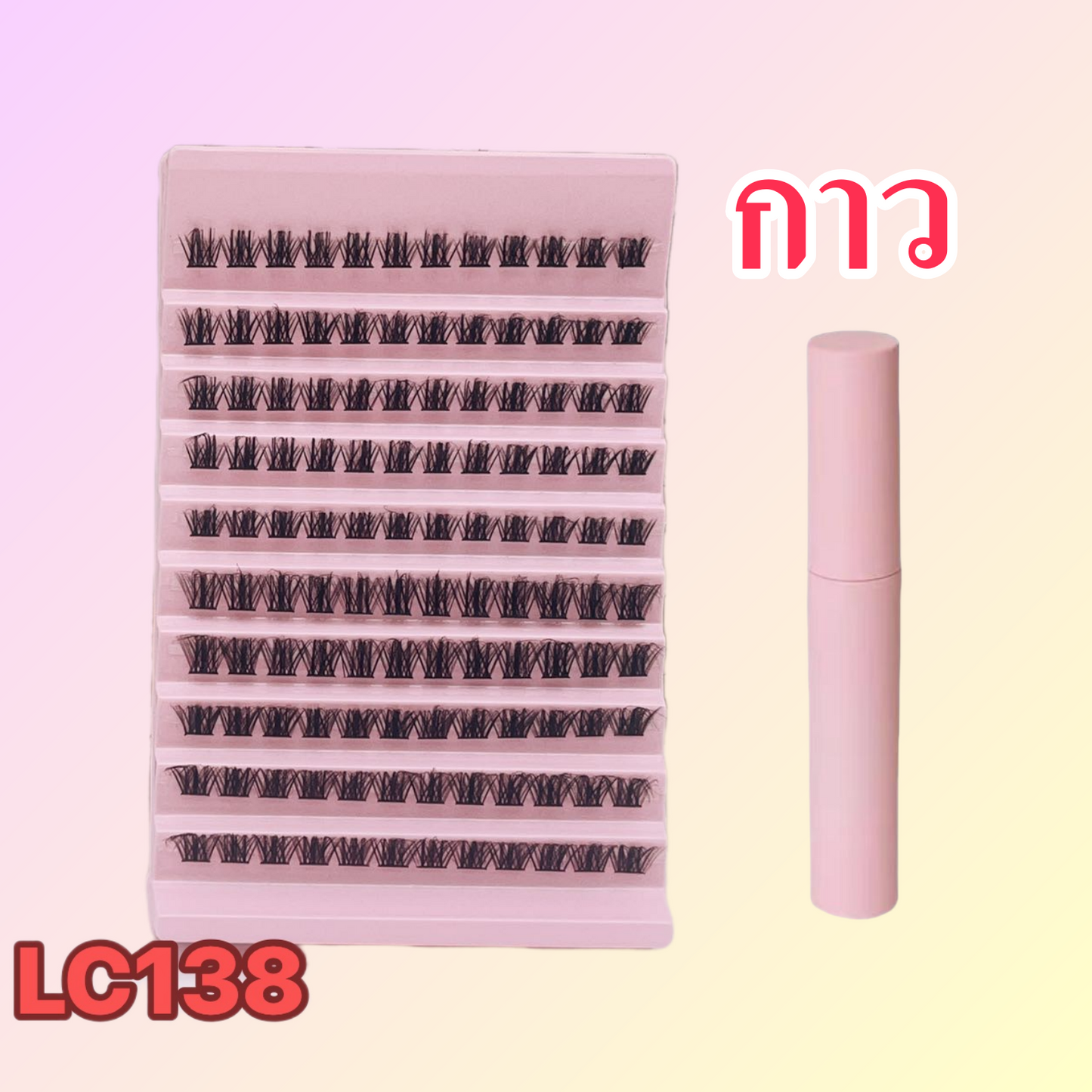 False eyelashes, single cluster fishtail, joint style, self-grown eyelashes, soft and flexible, natural-looking, internet celebrity, 10 rows, 100 groups