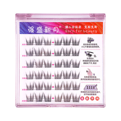 【ขนตาปลอมมีกาวในตัว 】 ขนตาปลอม ไร้กาว ธรรมชาติ C หยิก EYELASHES DIY  มีกาวในตัว ต่อขนตาช่อดอกไม้  ขนตาปลอมฟรีกาว ขนตาล่าง ธรรมชาติสําหรับผู้เริ่มต้น