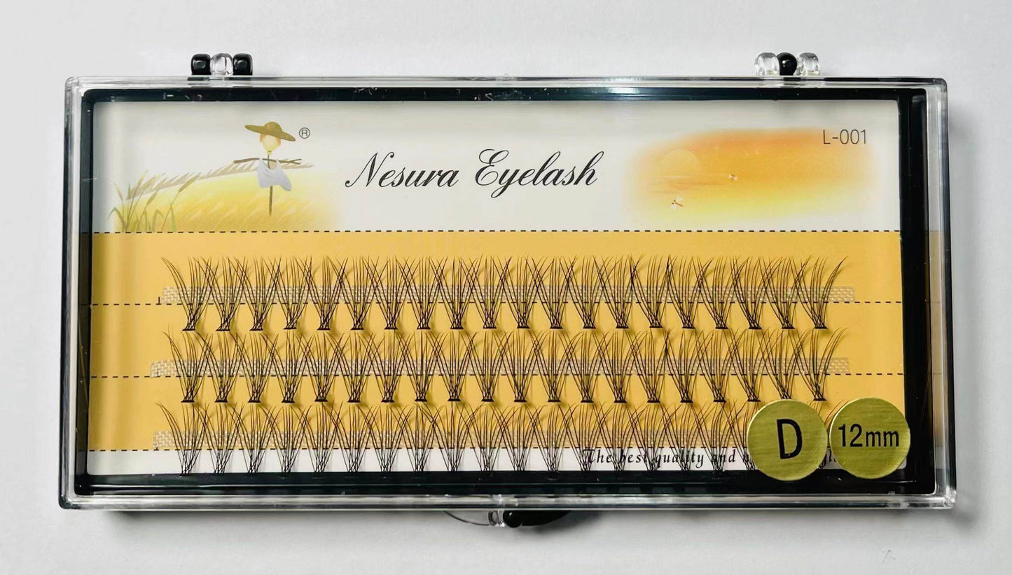 False eyelashes, false eyelashes, D curl, natural false eyelashes, mink lashes, 10D 20D eyelas DIY, size 6-15 mm, thick eyelashes, natural false eyelashes, Thai sellers, ready stock