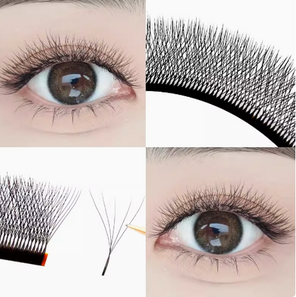 5D Flower Eyelashes 0.05C Five-leaf Clover Thick Eyelashes, Auto-Flowering, Braided Eyelashes, Eyelashes, Beauty Salon, Eyelash Artist, Five-leaf Clover Eyelash YY Clover