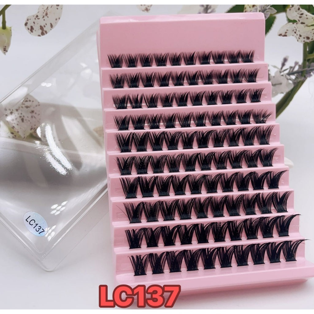 False eyelashes False eyelashes Fishtail Single Cluster Style Self-grown Eyelashes Soft and Flexible Natural Looking False eyelashes Fishtail Natural