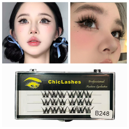 ขนตาปลอมแบบช่อ   ขนตาปลอมธรรมชาติตัวใหม่  Lazy Eyelashes   ขนตาปลอม   สไตล์สาวร้อน   ขนตาปลอม ที่ใช้ซ้ำได้   3Dขนตา