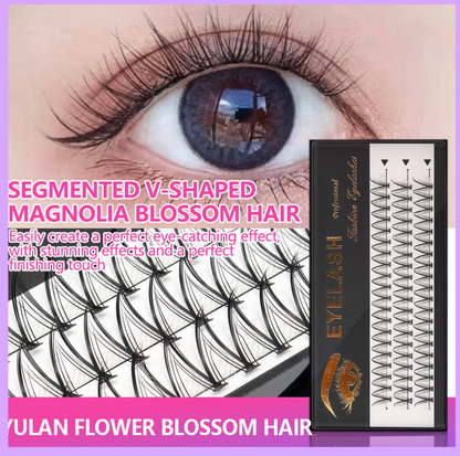 False eyelashes, DIY eyelashes, Barbie style, EYELASH DIY v shape, natural for beginners, soft eyelash shaft, non-irritating, 3D false eyelashes, same style as the star