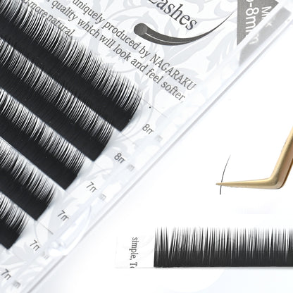 False eyelashes, curled, curved, CD shape, thickness 0.05, size 9-17 mm, black, for makeup, one-to-one, false eyelashes, high quality CD artificial mink lashes, for eyelash extensions, single false eyelashes, black,