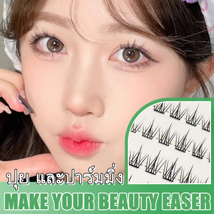 【ส่งจากไทย】ขนตามีกาวในตัว ChicLashes ขนตาปลอมแบบช่อมีกาวในตัว ความงอนแบบ ดวงตาให้ดูกลมโตอย่างธรรม