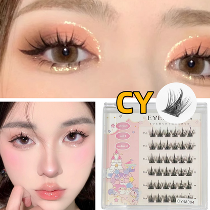 【ขนตาปลอมมีกาว】ผู้ขายชาวไทย พร้อมสต็อก  eyelash ขนตาปลอม ไร้กาว ธรรมชาติ DIY มีกาวในตัว ต่อขนตาช่อดอกไม้   สามารถนำกลับมาใช้ซ้ำได้   กาวในตัวแบบไม่มีกาว   ขนตาปลอมแบบมี  ขนตาบนแบบไร้กาว   ขนตาปลอม   ขนตาบาร์บี้