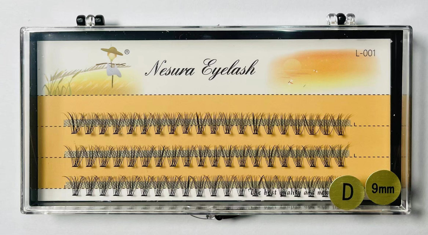 False eyelashes, false eyelashes, D curl, natural false eyelashes, mink lashes, 10D 20D eyelas DIY, size 6-15 mm, thick eyelashes, natural false eyelashes, Thai sellers, ready stock