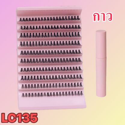 False eyelashes, single cluster fishtail, joint style, self-grown eyelashes, soft and flexible, natural-looking, internet celebrity, 10 rows, 100 groups