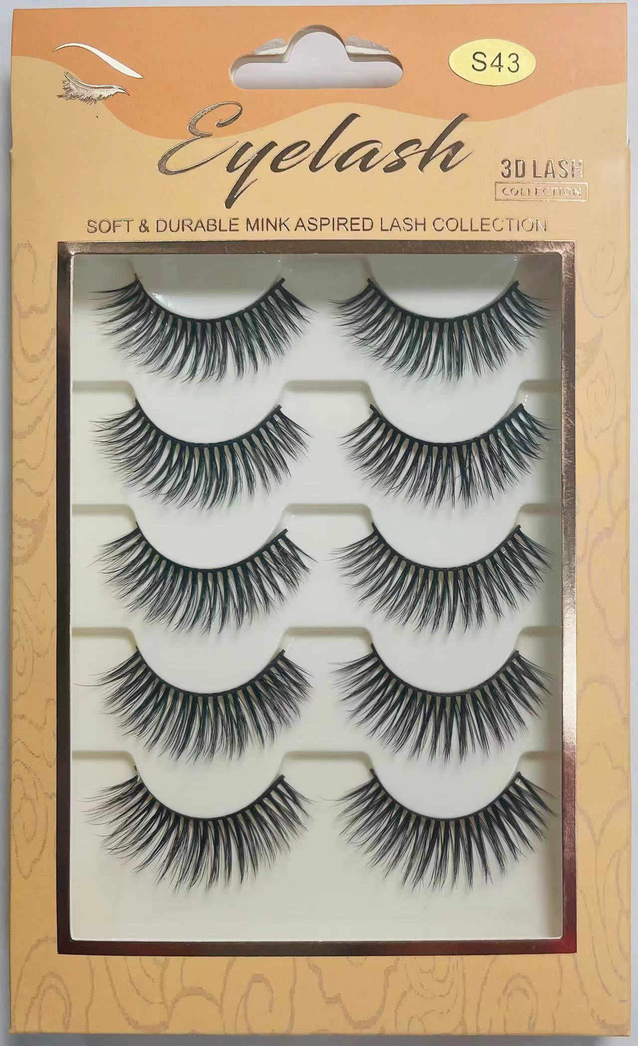 False Eyelashes Pairs False Eyelashes Thick 3D Soft Lashes Soft Smart Eyelash Extensions 5 Pairs 3D Soft Mink Eyelashes Natural Long False Eyelashes Makeup Fake Eye Lashes DIY Extension Tools