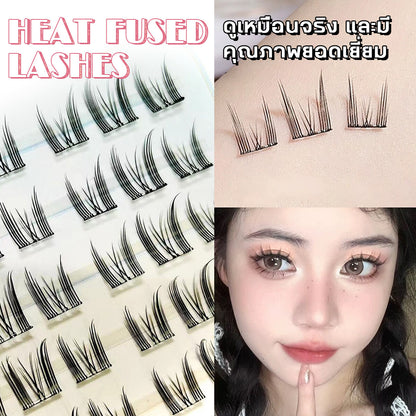 ขนตาปลอมแบบมีกาวในตัวไม่ต้องใช้ขนตาปลอม  ChicLashes Self-Adhesive ขนตาปลอม DIY ขนตาธรรมชาติกาวฟรีคลัสเตอร์เดี่ยว Lashes