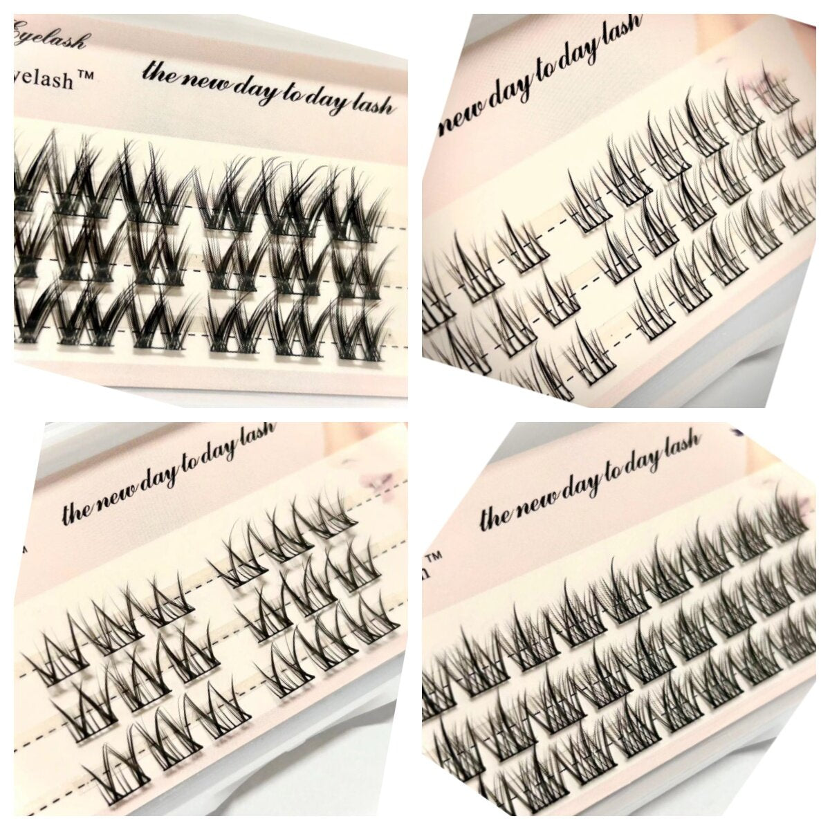 False Eyelashes, False Eyelashes Cluster, Natural Fake Eyelashes, Thick Eyelashes, Natural for Beginners, Eyelash Extension Set, Reusable False Eyelashes