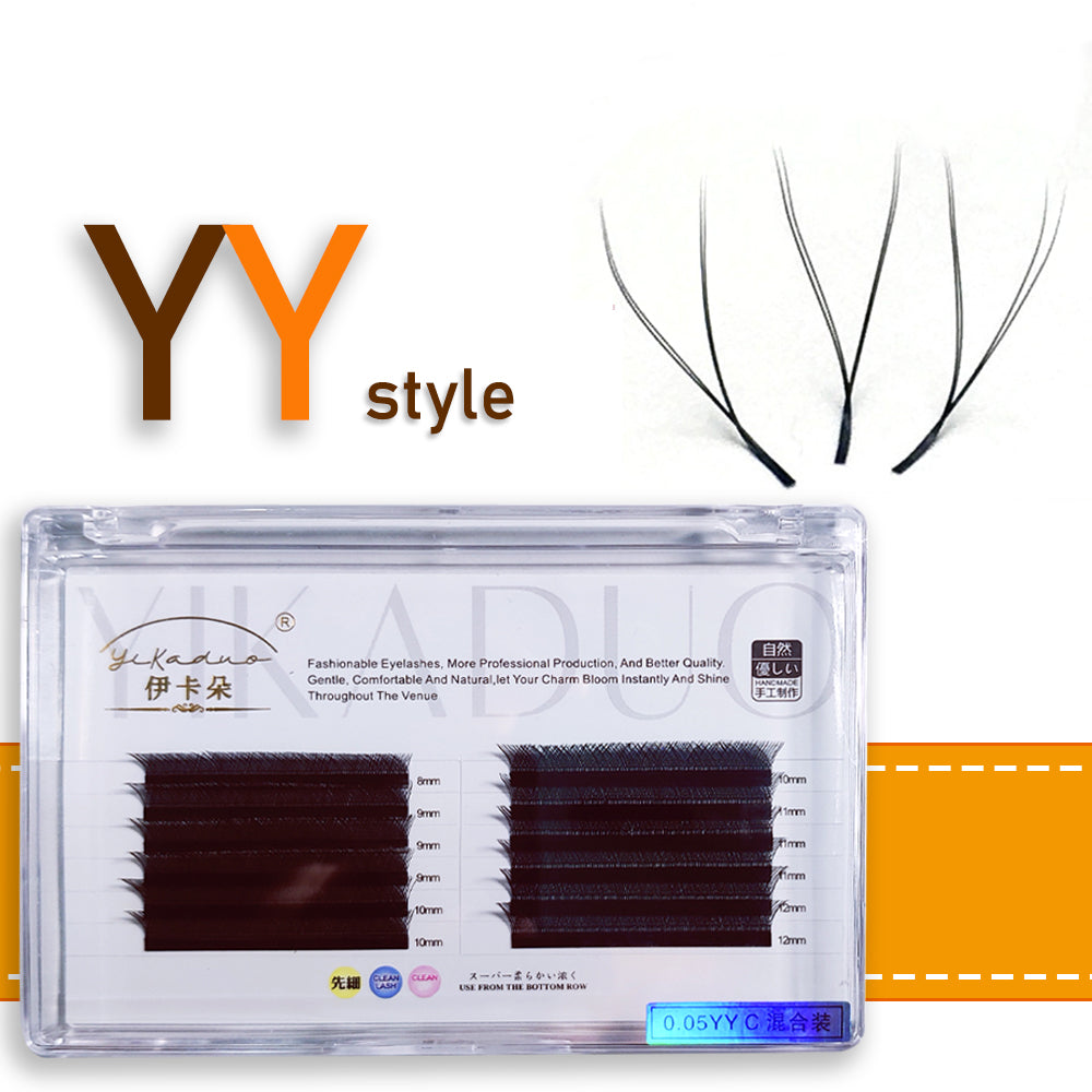 YY type 0.05/0.07C D eyelash extension natural false eyelashes false eyelashes soft false eyelashes cluster makeup tools for makeup W YY