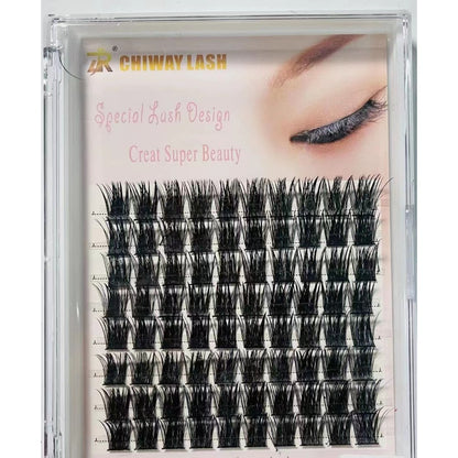 False eyelashes, single cluster fishtail, splicing style, self-grown eyelashes, soft and flexible, natural-looking, 3D false eyelashes, single cluster, for sale