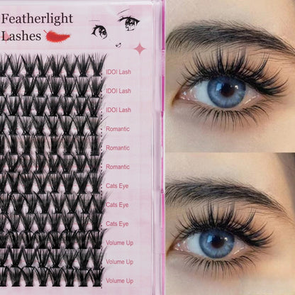 False eyelashes 30D40D 9-15mm [Ready to ship] False eyelashes Natural mink eyelashes for DIY eyelash extensions Best-selling in Korea and Japan in 2023