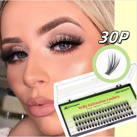 BASF Fiber False Eyelashes, Bunch, Curl, DIY Eyelash Extensions, Melting Support, Pre-made Eyelashes, Fast Shipping, Shipped from Thailand