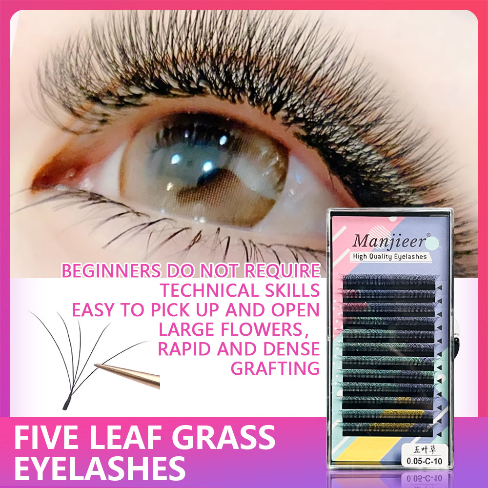 5D Flower Eyelashes 0.05C Five-leaf Clover Thick Eyelashes, Auto-Flowering, Braided Eyelashes, Eyelashes, Beauty Salon, Eyelash Artist, Five-leaf Clover Eyelash YY Clover