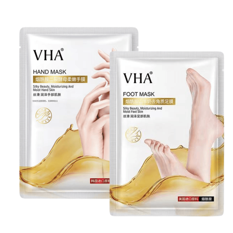 ฟิล์มมือ Hand and foot masks  หน้ากากเท้า  ผิวขาว ให้ความชุ่มชื้น  รดูแลผิวขาวผิวหนังที่ตายแล้ว