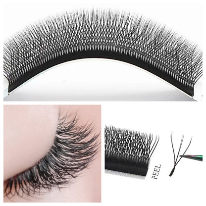 3D W Shape False Eyelashes Fan Blister For Eyelash Extensions 6DW False Eyelashes Natural Eyelashes 0.05mm Thick Eyelashes W Shape And Natural Eyelash Extensions