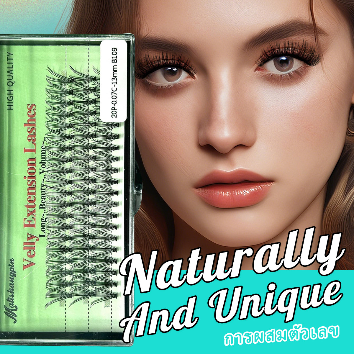 20D False Eyelashes Thick Eyelashes Reusable False Eyelashes Soft Material Eyelashes Clusters eyelash DIY Cheap