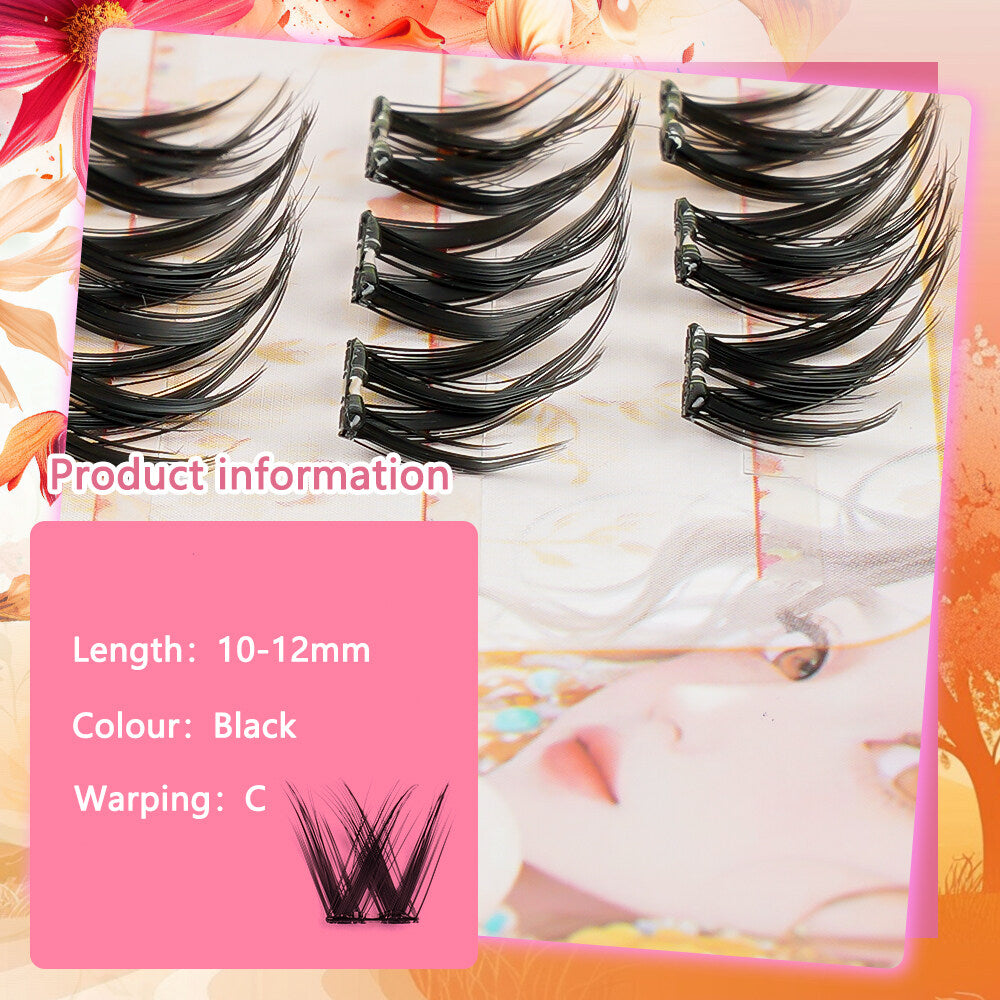 【ขนตามีกาวในตัว】ChicLashes ขนตาปลอมมีกาวในตัว  ไม่ต้องใส่กาวเพิ่ม ขนตาปลอม EYELASHES ขนตาปลอมแบบช่อพร้อมกาวในตัว  เสกตาหวานอย่างเป็นธรรมชาติ DIY ได้ตามใจชอบ  ขนตาบาร์บี้  จัดส่งจากประเทศไทย