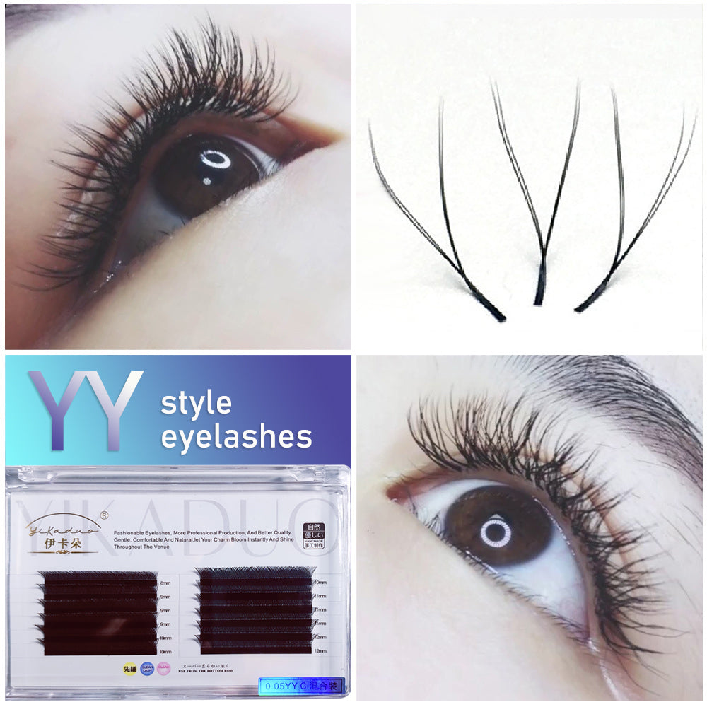 YY type 0.05/0.07C D eyelash extension natural false eyelashes false eyelashes soft false eyelashes cluster makeup tools for makeup W YY