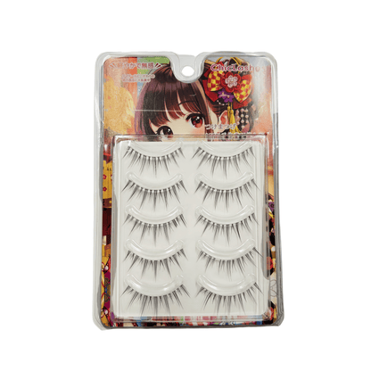 3D False Eyelashes Transparent Core Thin Soft Natural Looking 5 Pairs Eyelashes 5 Pairs Natural False Eyelashes Manga Eyelashes For Eyelash Extensions Soft Eyelashes DIY