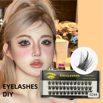 ขนตาปลอมแบบช่อ   ขนตาปลอมธรรมชาติตัวใหม่  Lazy Eyelashes   ขนตาปลอม   สไตล์สาวร้อน   ขนตาปลอม ที่ใช้ซ้ำได้   3Dขนตา