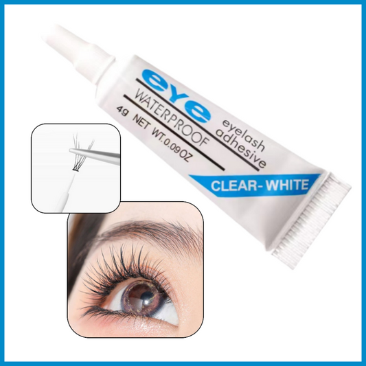 Fast-drying eyelash glue 4g Lash Adhesive White False eyelash glue Eyelash glue Clear glue Permanent glue Lasts up to