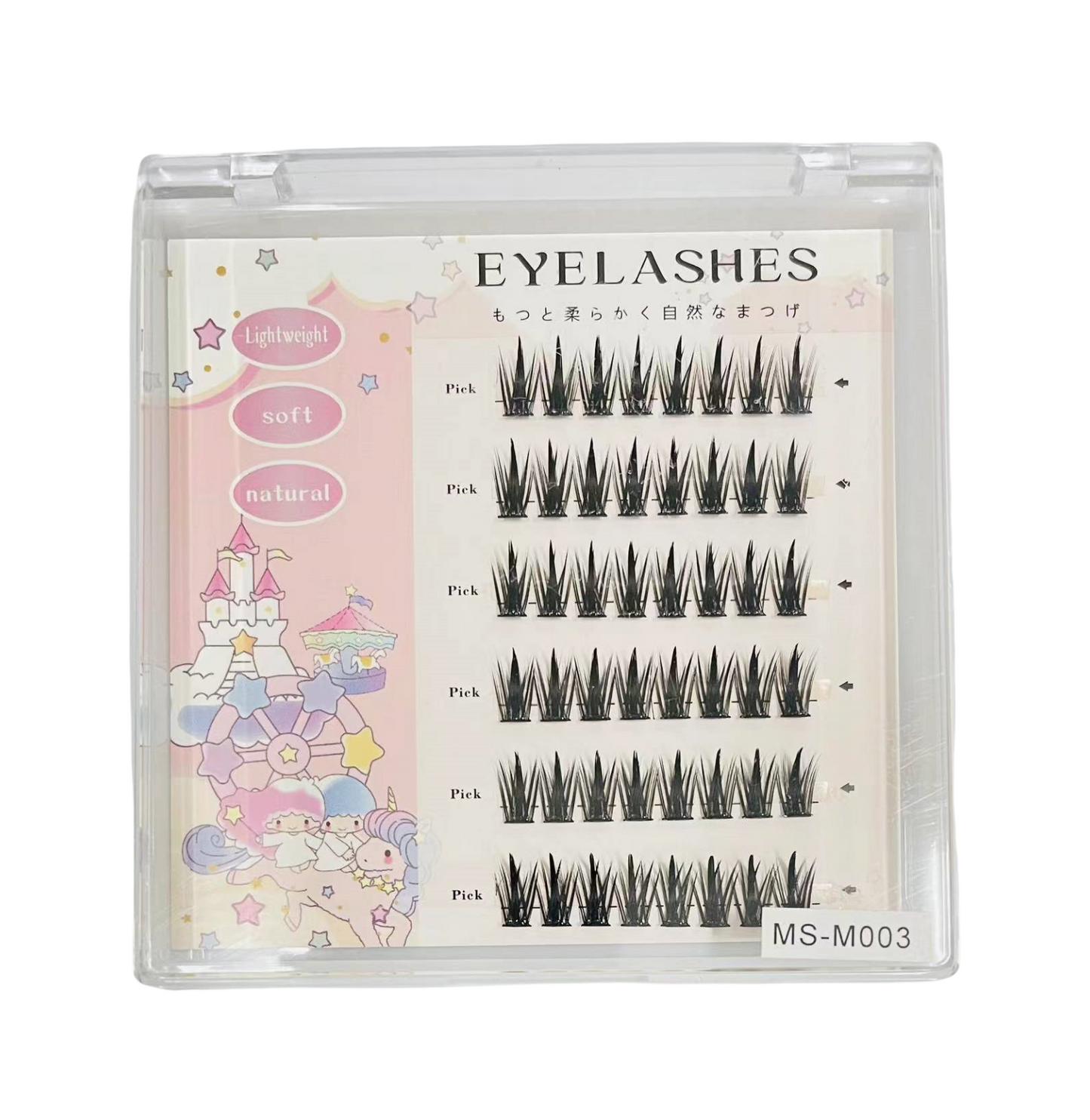 【ส่งจากไทย】ขนตามีกาวในตัว ChicLashes ขนตาปลอมแบบช่อมีกาวในตัว ความงอนแบบ ดวงตาให้ดูกลมโตอย่างธรรม