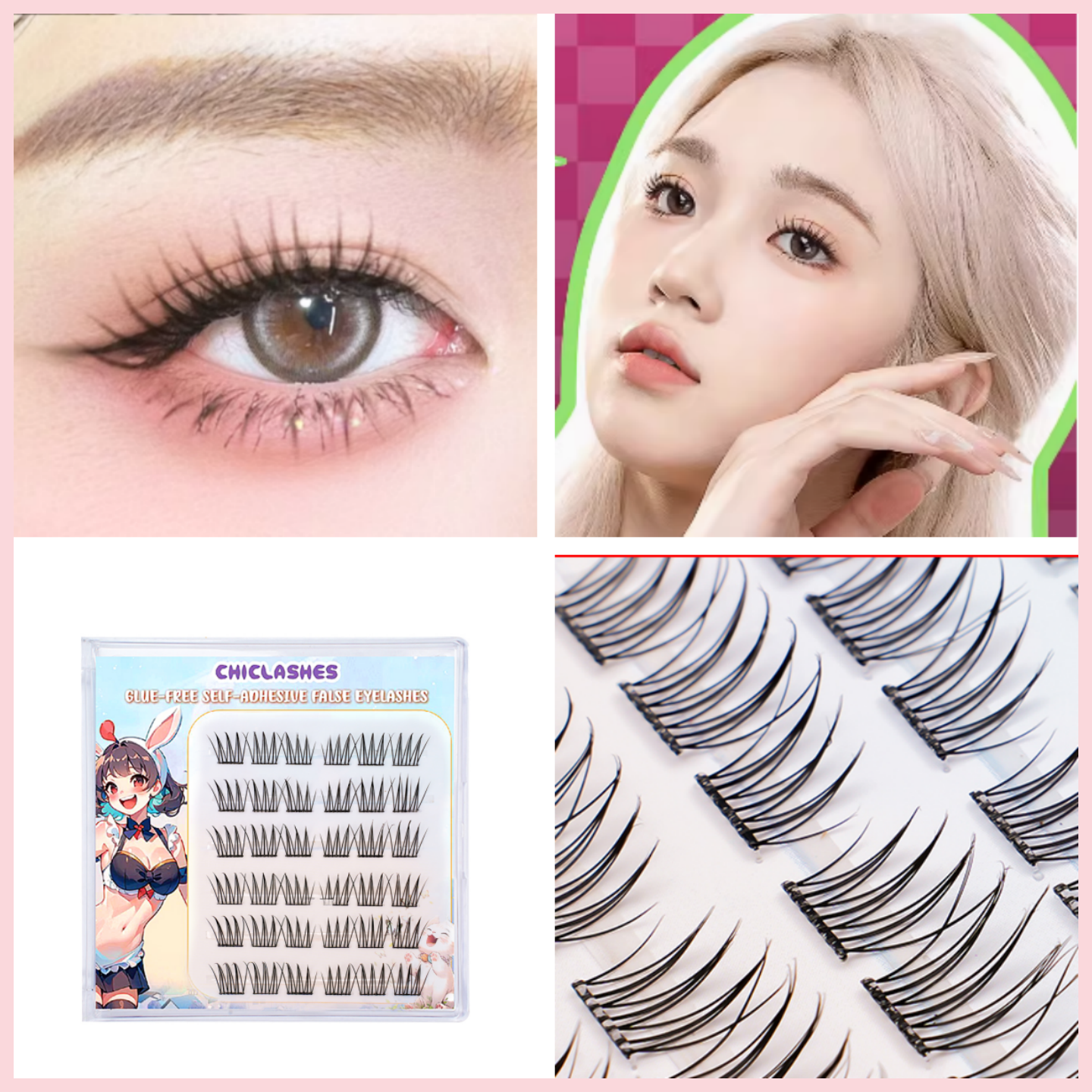 【ขนตามีกาวในตัว】  DIY   ขนตาบนแบบไร้กาว  เซ็ตต่อขนตาเอง  EYELASH   ขนตาปลอมฟรีกาว ขนตาล่าง ธรรมชาติสําหรับผู้เริ่มต้น  ขนตาต่อเองทรงบาบี้    ขนตาปลอมแบบช่อ    ขนตาปลอมแบบมีกาวในตัวแบบไม่มีกาว