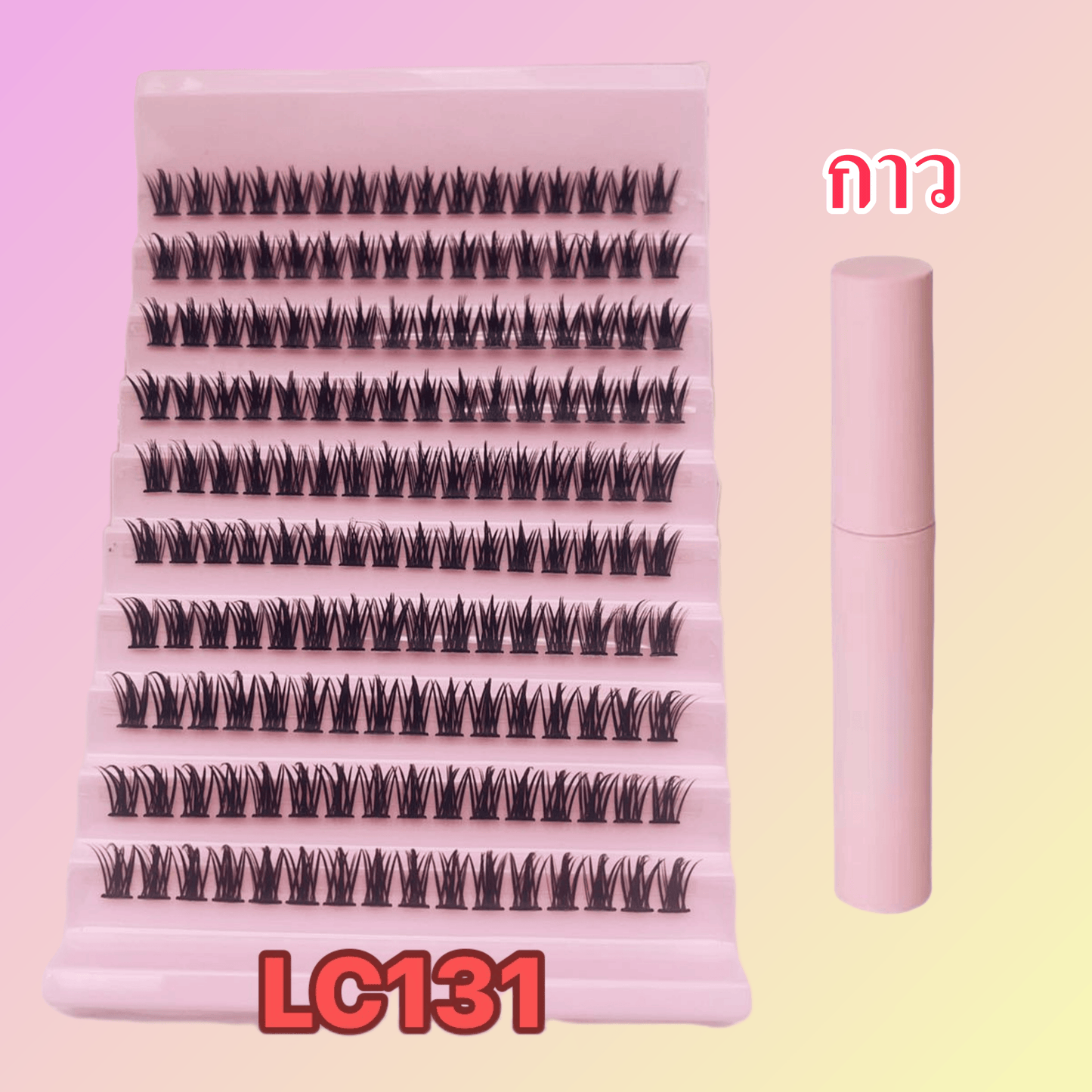 False eyelashes, single cluster fishtail, joint style, self-grown eyelashes, soft and flexible, natural-looking, internet celebrity, 10 rows, 100 groups