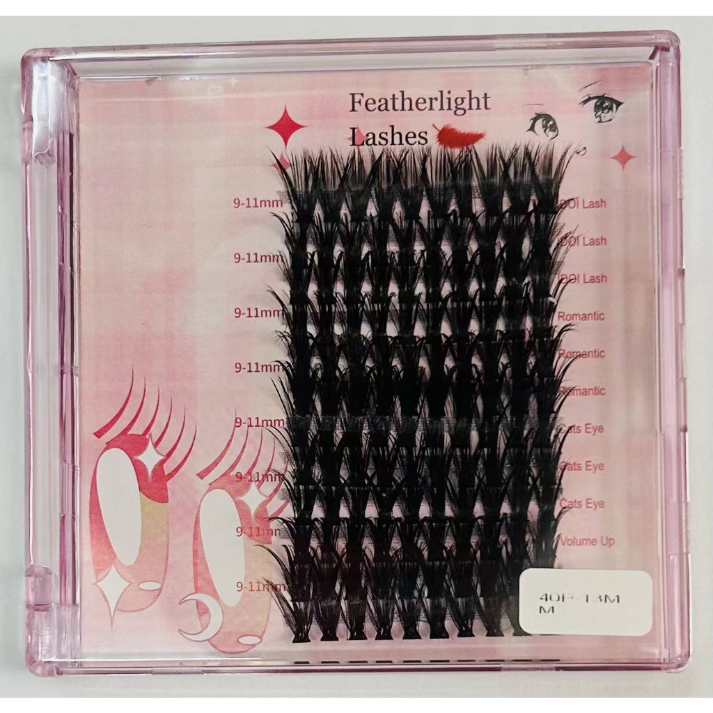 False eyelashes 30D40D 9-15mm [Ready to ship] False eyelashes Natural mink eyelashes for DIY eyelash extensions Best-selling in Korea and Japan in 2023