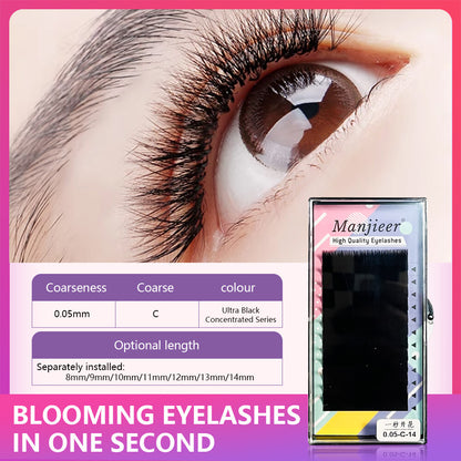 Eyelash DIY False Eyelashes False Eyelashes Bouquet Flower in One Second Eyelashes At Beauty Salon Thick Eyelashes Shipped from Thailand Thick Good Quality