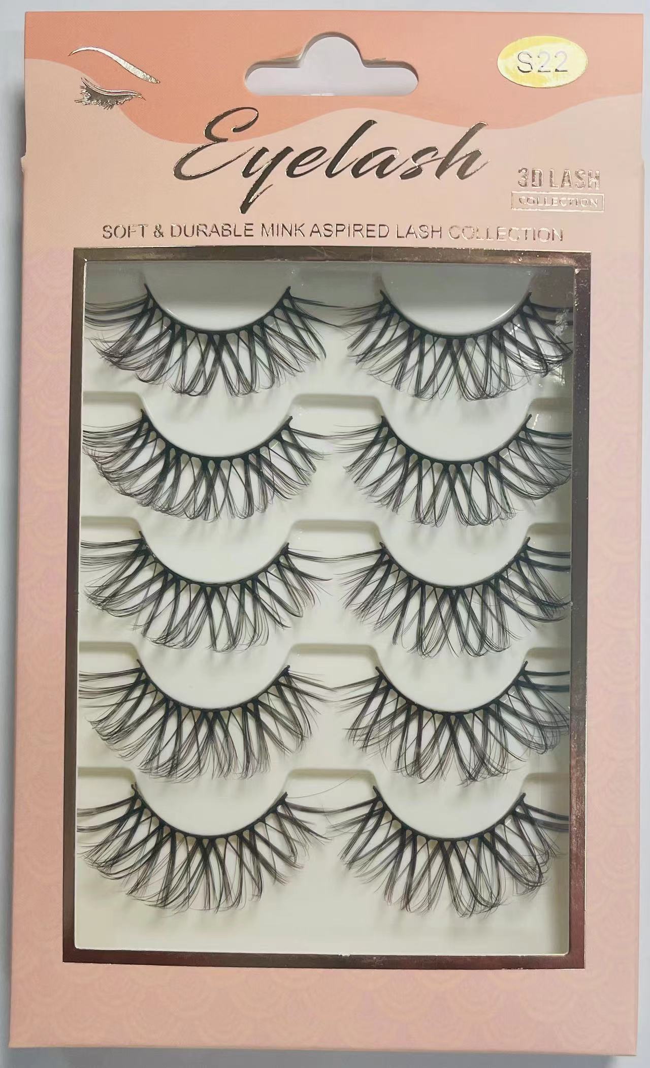 False Eyelashes Pairs False Eyelashes Thick 3D Soft Lashes Soft Smart Eyelash Extensions 5 Pairs 3D Soft Mink Eyelashes Natural Long False Eyelashes Makeup Fake Eye Lashes DIY Extension Tools