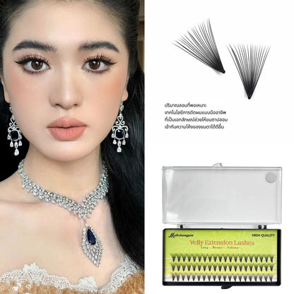 ขนตาปลอมแบบช่อ  20D  Eyelashes  DIY   ขนตาปลอม  ขนตาหนา  ขนตาบาร์บี้  ขนตาปลอม ที่ใช้ซ้ำได้