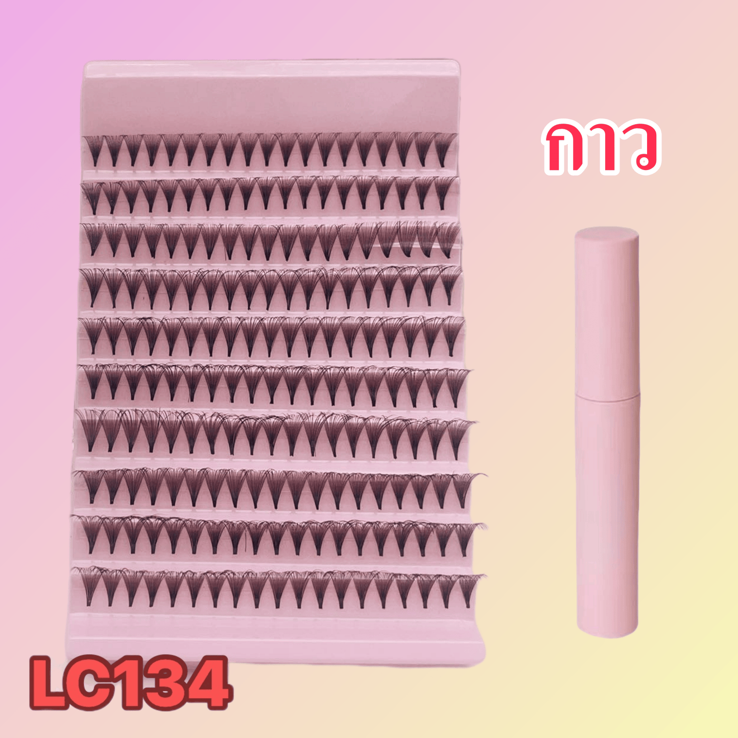 False eyelashes, single cluster fishtail, joint style, self-grown eyelashes, soft and flexible, natural-looking, internet celebrity, 10 rows, 100 groups