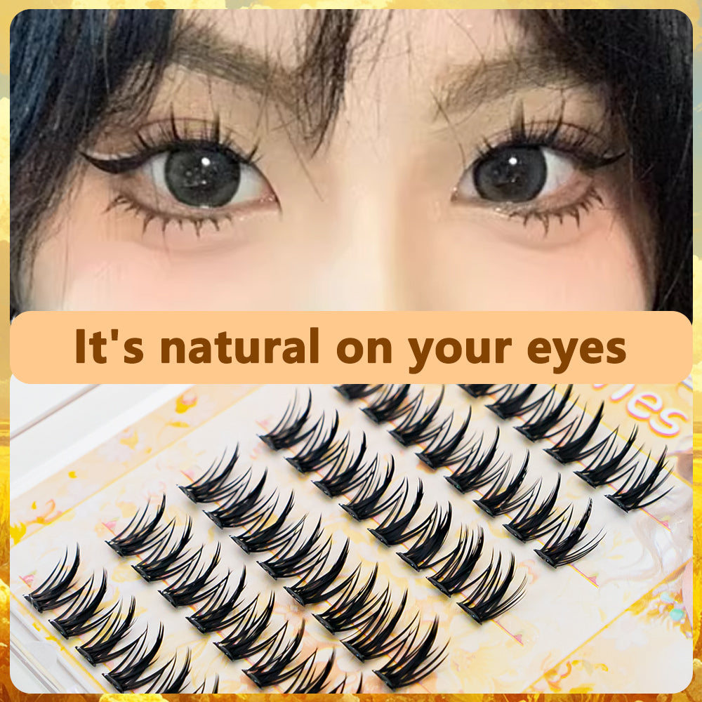 【ขนตามีกาวในตัว】ChicLashes ขนตาปลอมมีกาวในตัว  ไม่ต้องใส่กาวเพิ่ม ขนตาปลอม EYELASHES ขนตาปลอมแบบช่อพร้อมกาวในตัว  เสกตาหวานอย่างเป็นธรรมชาติ DIY ได้ตามใจชอบ  ขนตาบาร์บี้  จัดส่งจากประเทศไทย