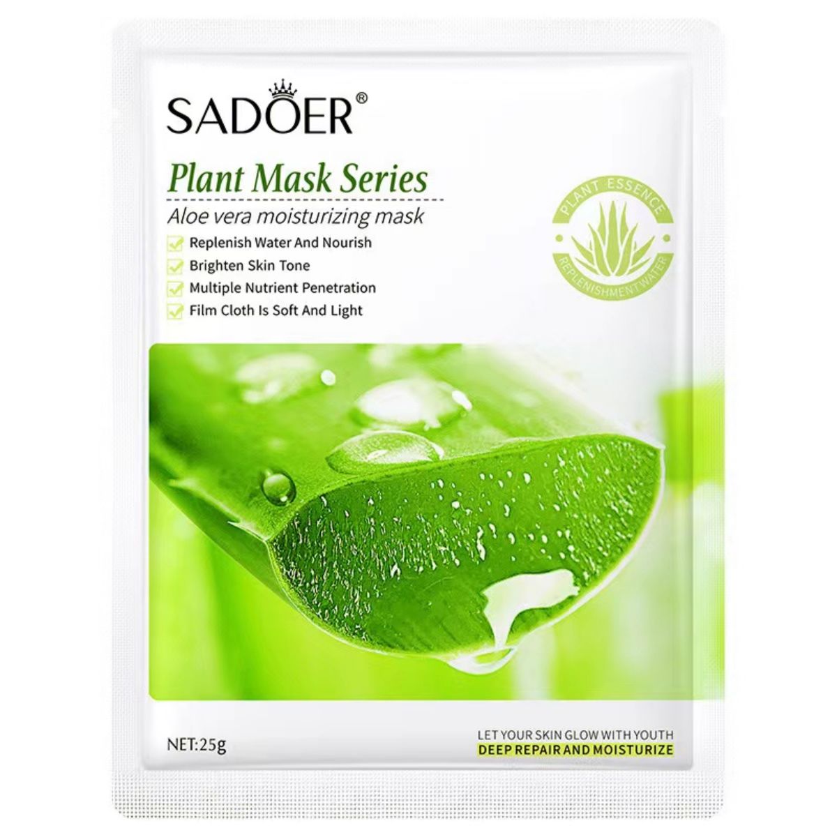 SADOER Moisturizing Mask, Plump Skin, Full of Water, Smooth and Clear Face, Cool and Refreshing, Repairing Moisturizing Mask, Sleeping Mask, Firming Skin, face mask