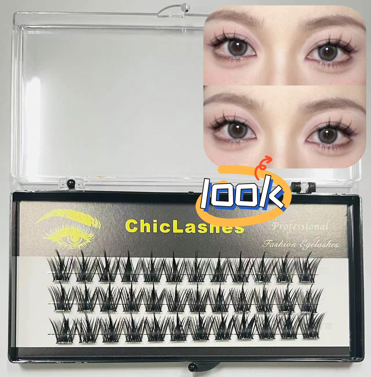 ขนตาปลอมแบบช่อ   ขนตาปลอมธรรมชาติตัวใหม่  Lazy Eyelashes   ขนตาปลอม   สไตล์สาวร้อน   ขนตาปลอม ที่ใช้ซ้ำได้   3Dขนตา