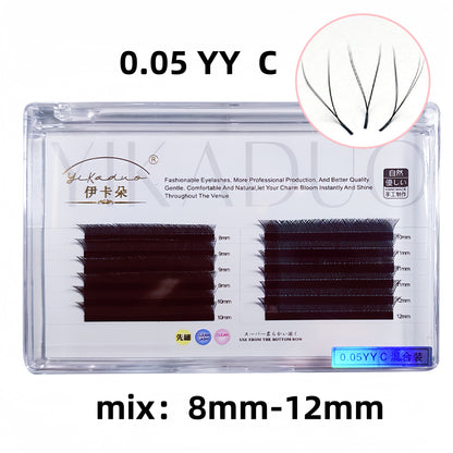 YY type 0.05/0.07C D eyelash extension natural false eyelashes false eyelashes soft false eyelashes cluster makeup tools for makeup W YY