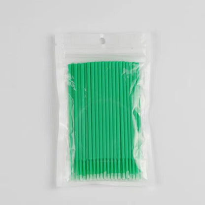 100pcs/pack Eyelash Cleaning Brushes Disposable Multi-purpose Eyelash Brushes For Cleaning Micro Bud Eyelash Brush For Eyelash Extensions