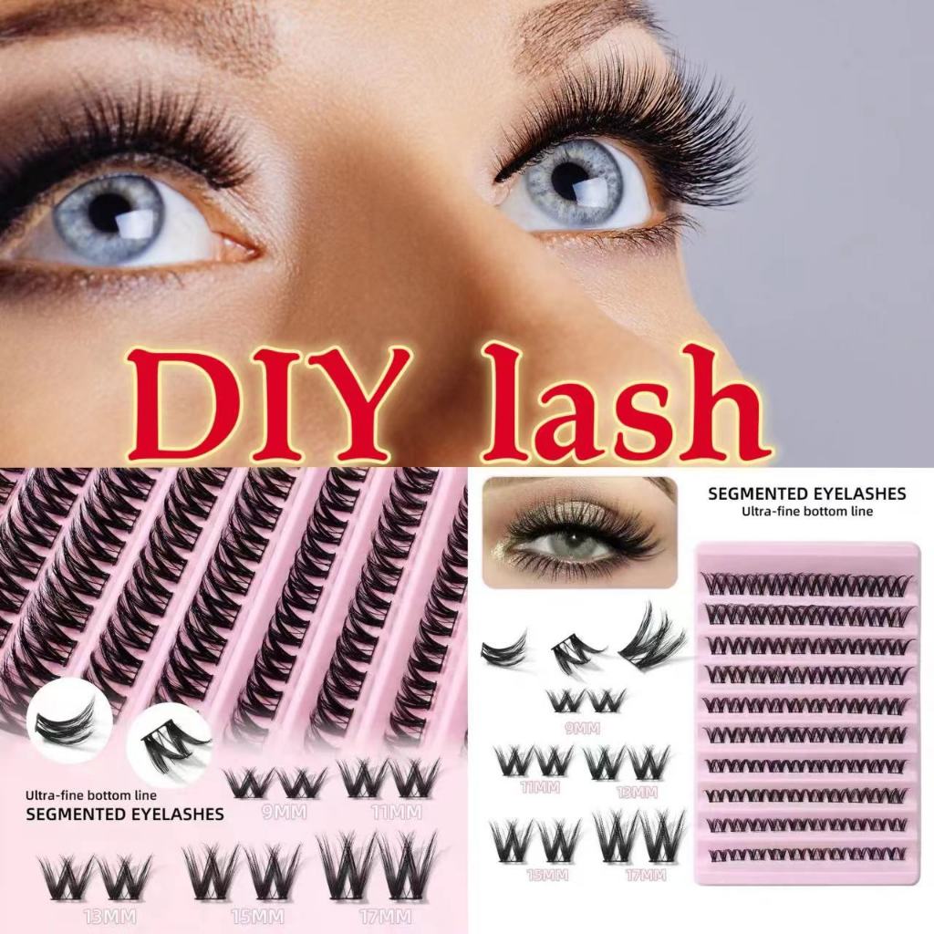 False eyelashes False eyelashes Fishtail Single Cluster Style Self-grown Eyelashes Soft and Flexible Natural Looking False eyelashes Fishtail Natural