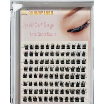 False eyelashes, single cluster fishtail, splicing style, self-grown eyelashes, soft and flexible, natural-looking, 3D false eyelashes, single cluster, for sale